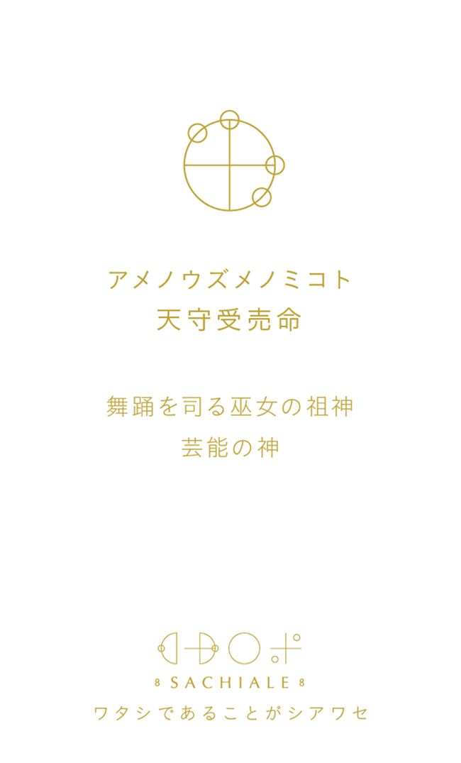 アメノウズメノミコトのカタカムナ文字カード