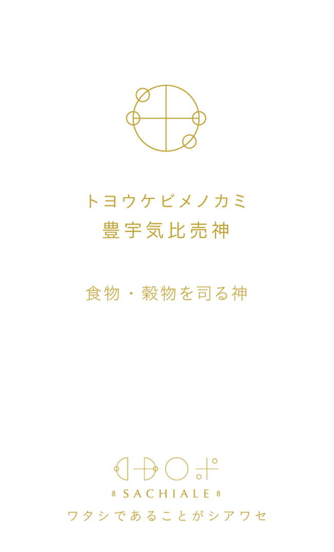 トヨウケビメノカミのカタカムナ文字カード