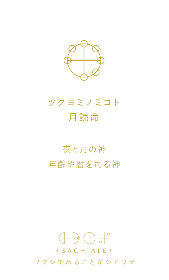 ツクヨミノミコトのカタカムナ文字カード