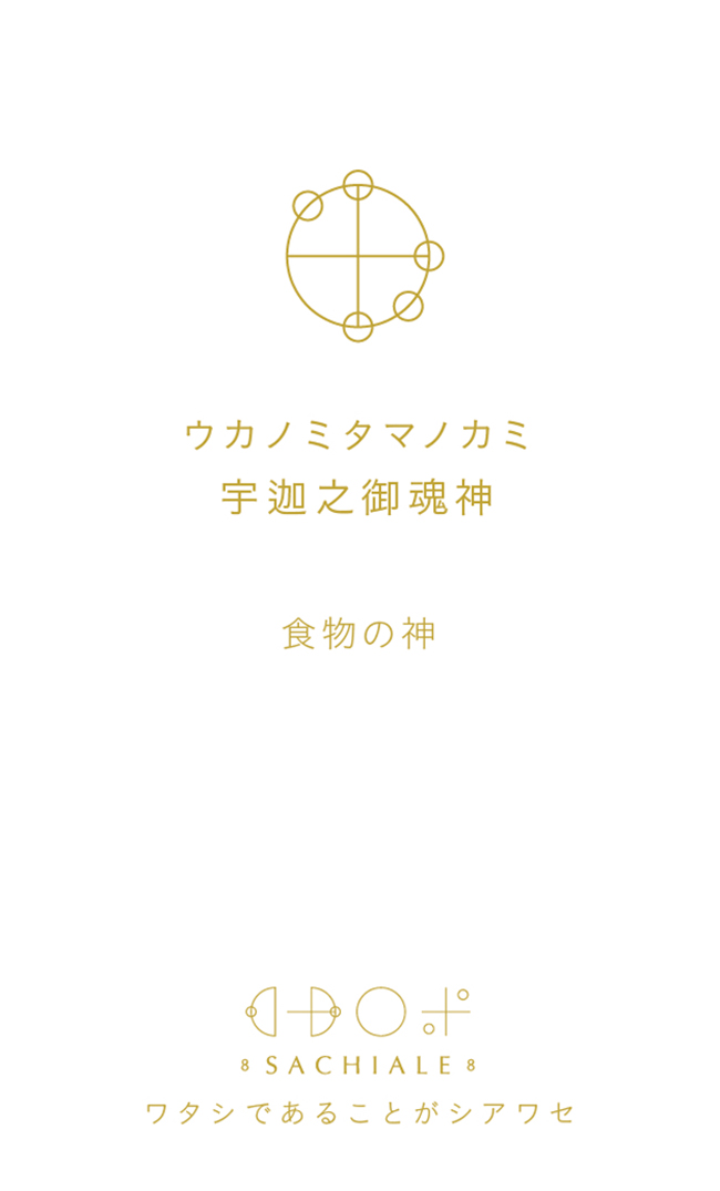 ウカノミタマノカミのカタカムナ文字カード
